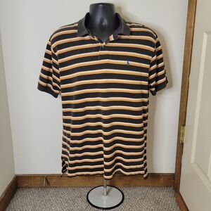 Polo By Ralph Lauren Men's Vintage Striped Polo - Size (L) - Excellent Condition